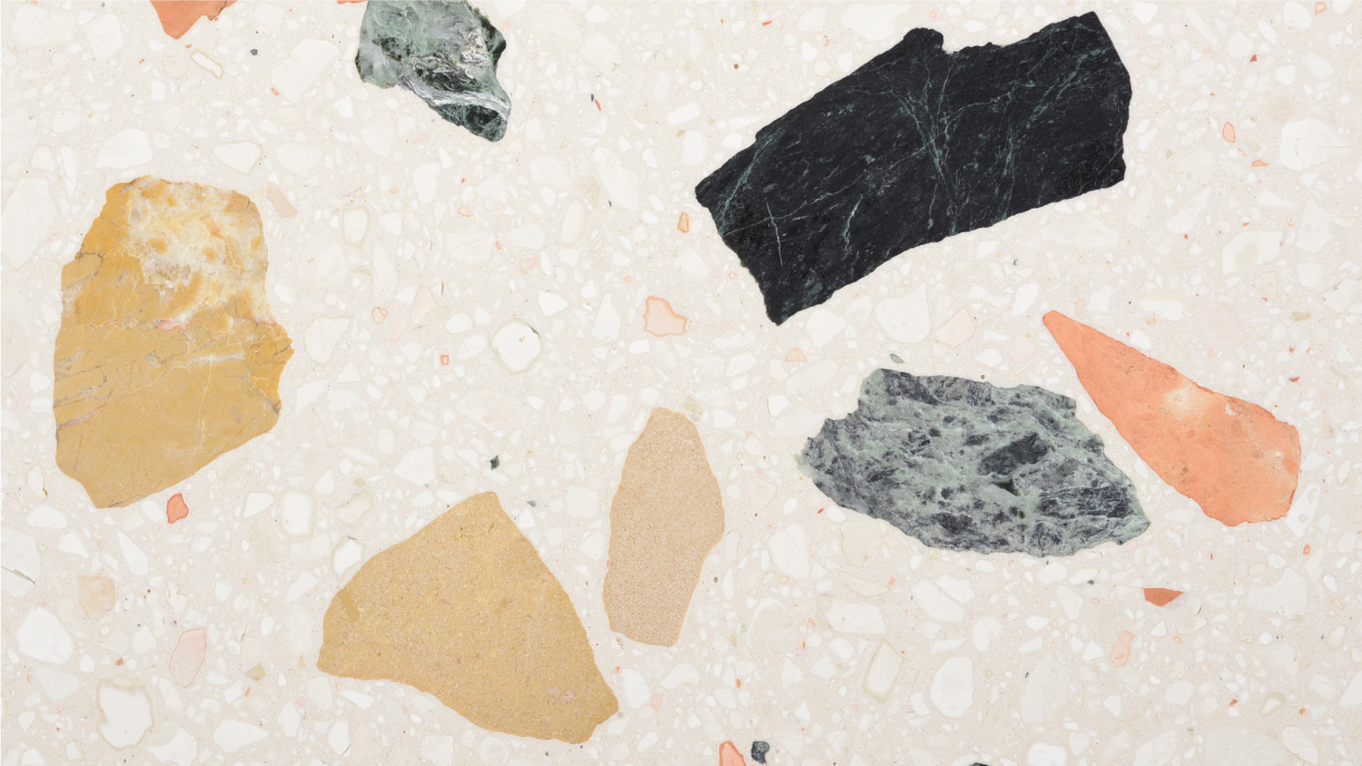 Large aggregate terrazzo design reference